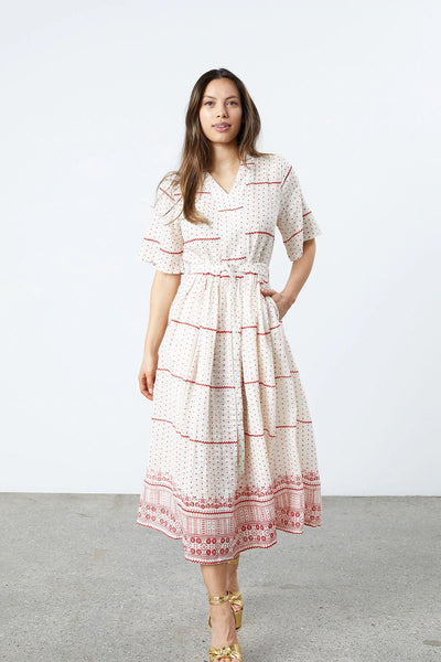 Sumia Dot Short Sleeve Dress