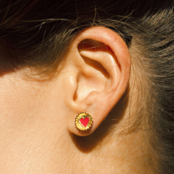 Red Pjl Soda Coca Cola Earrings