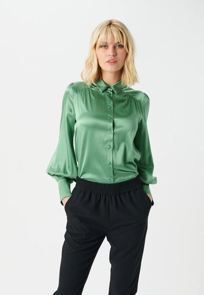 Cadence Blouse With Volume Sleeve