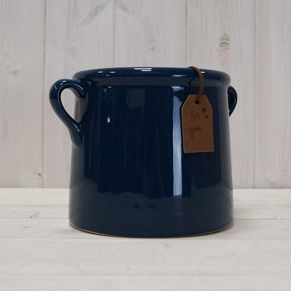 Satchville Blue Ceramic Pot 14cm