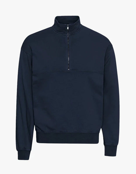 Organic Quarter Zip - Navy Blue