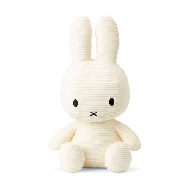 Miffy Corduroy Sitting In White - 50cm