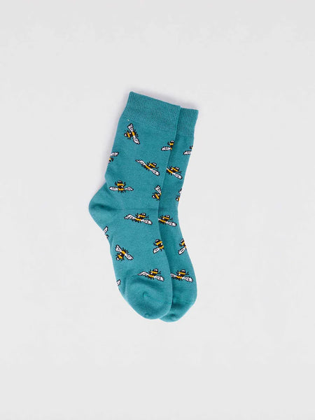 Lou Bee Socks - Peacock Green