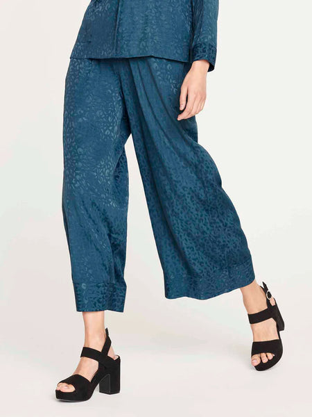 Thought Aylin Lenzing™ Ecovero™ Wide-leg Trousers - Slate Blue