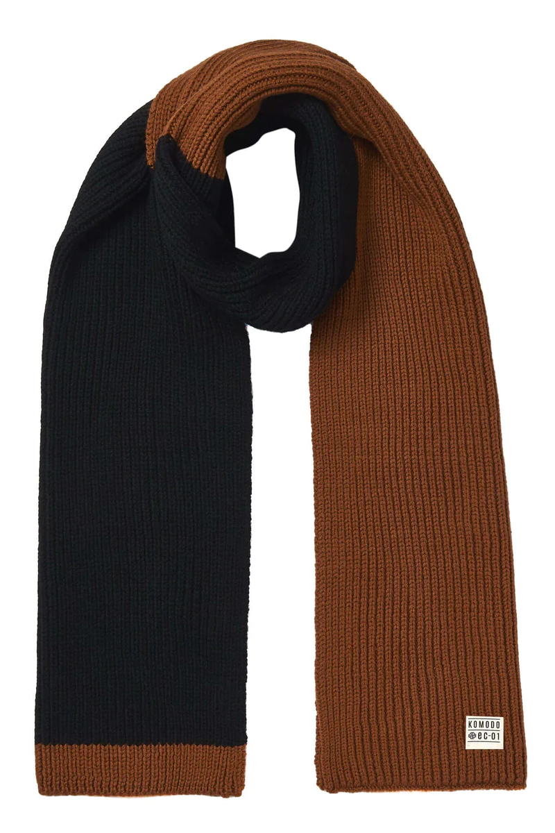 Black Merino Wool Cho Scarf