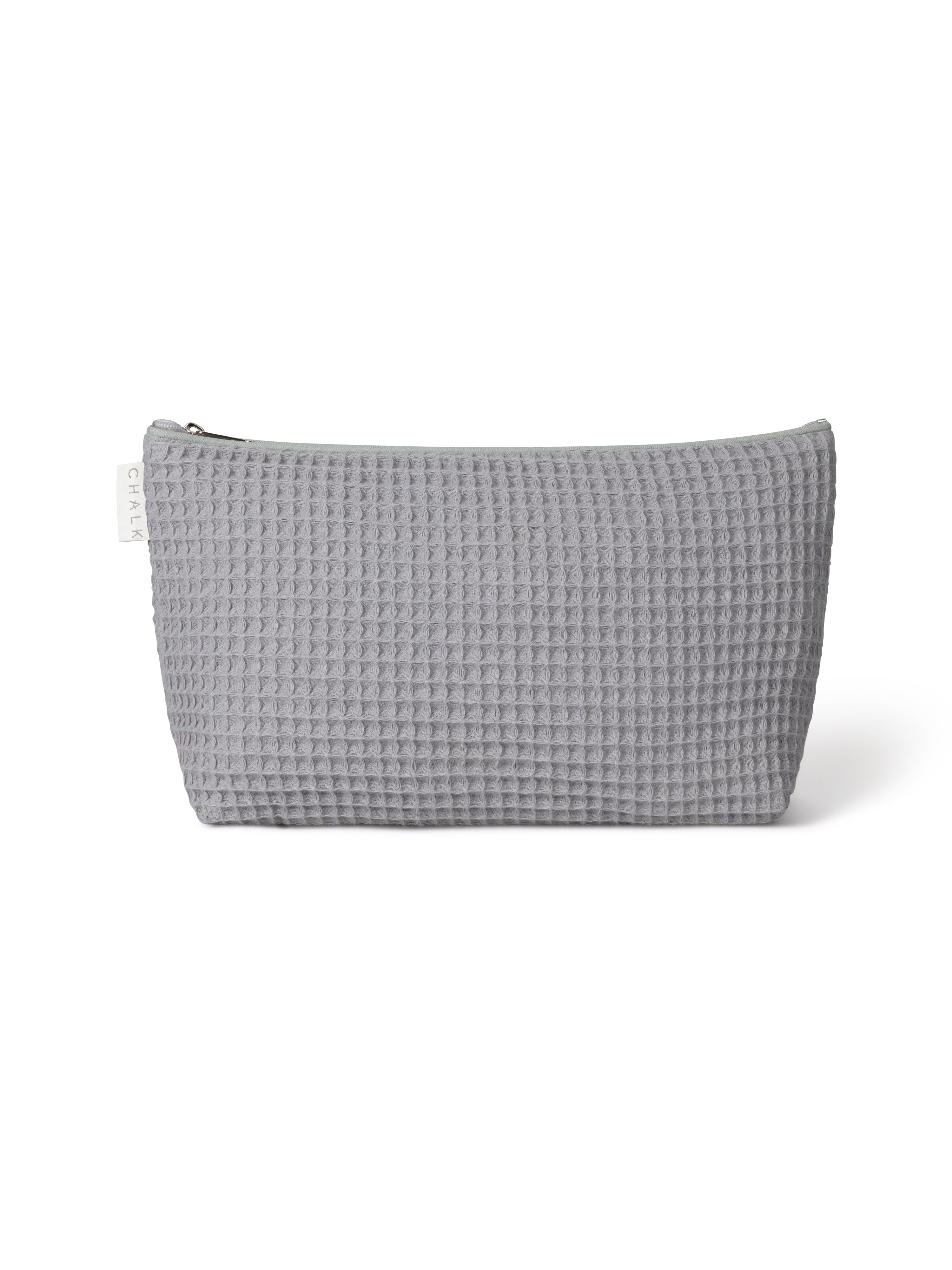 Chalk UK Waffle Medium Wash Bag - Light Grey