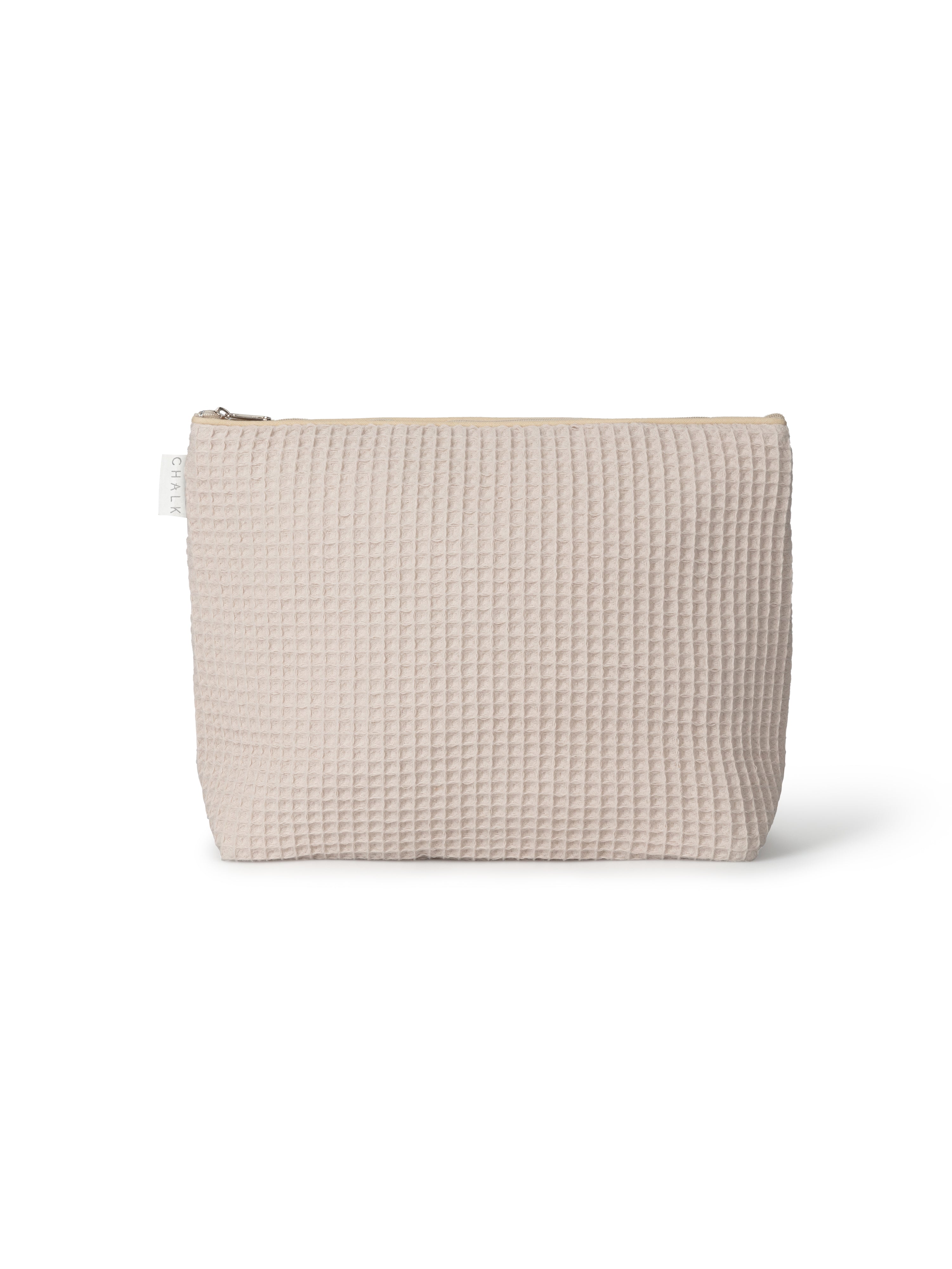 Chalk UK Waffle Large Wash Bag - Stone