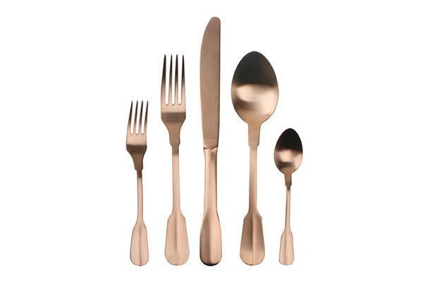 Canvas Home Madrid Cutlery Set In Matte Copper