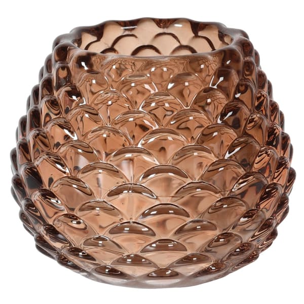 Bronze Pine-Cone Candle Holder