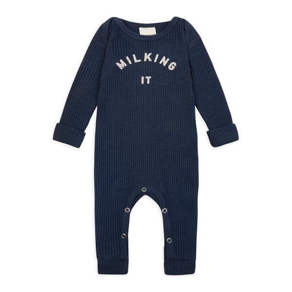 : Navy Onesie Milking It ®