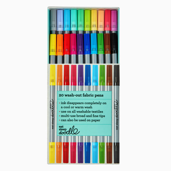 eatsleepdoodle Artist Set Of 20 Wash-out Pens