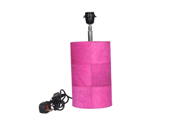 Fushia Pink Hide Lamp Base