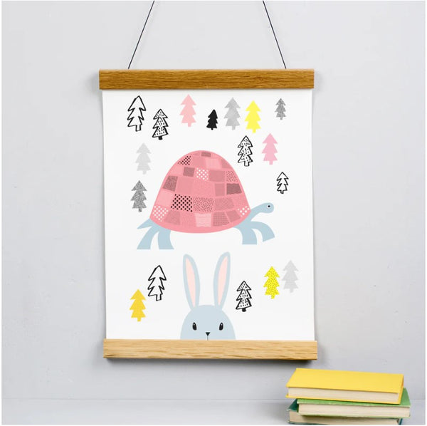 Tortoise And Hare Print