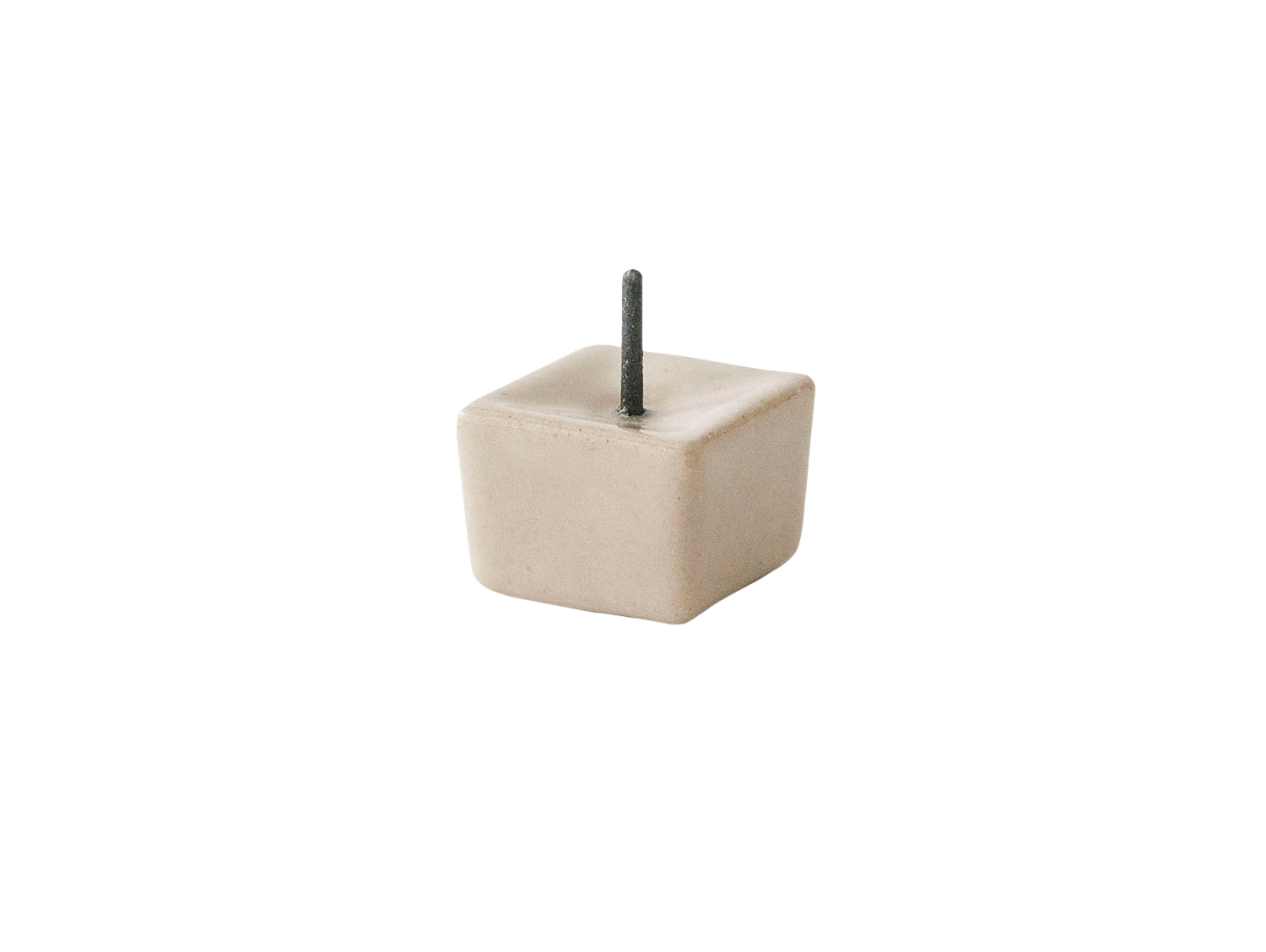 DAIYO Handmade Japanese Ceramic Cubic Candle Stand Beige