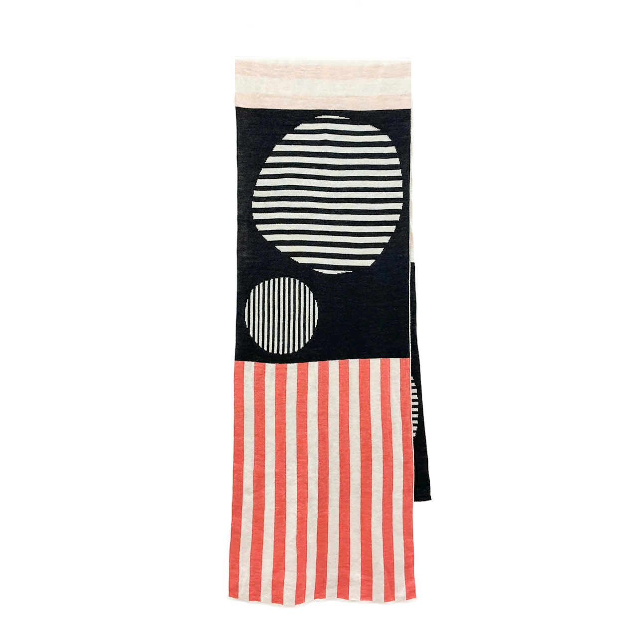 Dowse Diller Striped Scarf - Pink
