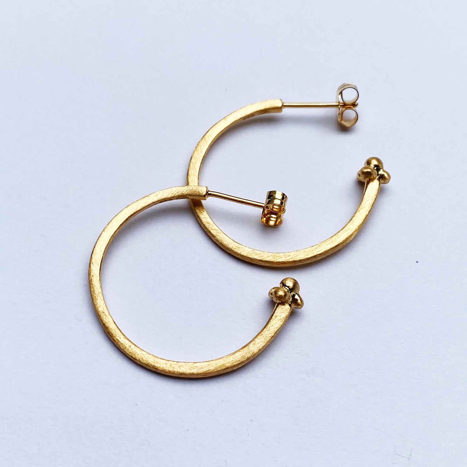 Large Hoop Earrings - Gold