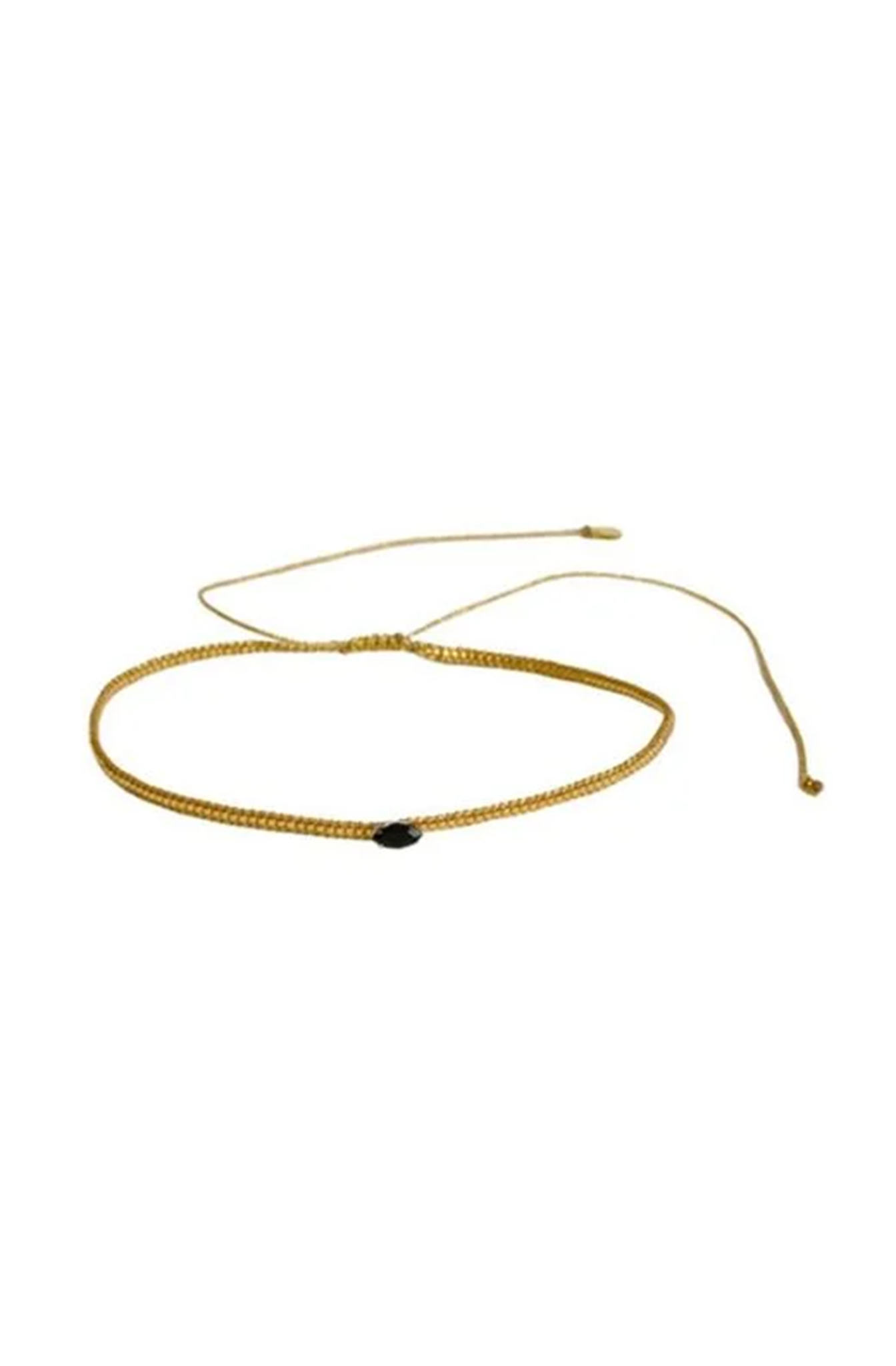 Diamond Eye Necklace - Gold and Black