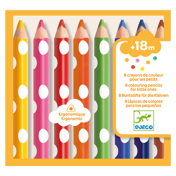 : 8 Colouring Pencils For Little Ones