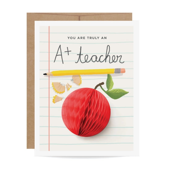 Faire A+ Teacher Pop-up Card