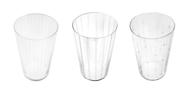 Canvas Home Sienna Etched Water Glasses - Linear (set Of 6)