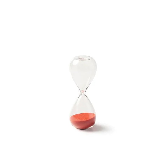 Bitossi Red Hourglass - 15mins