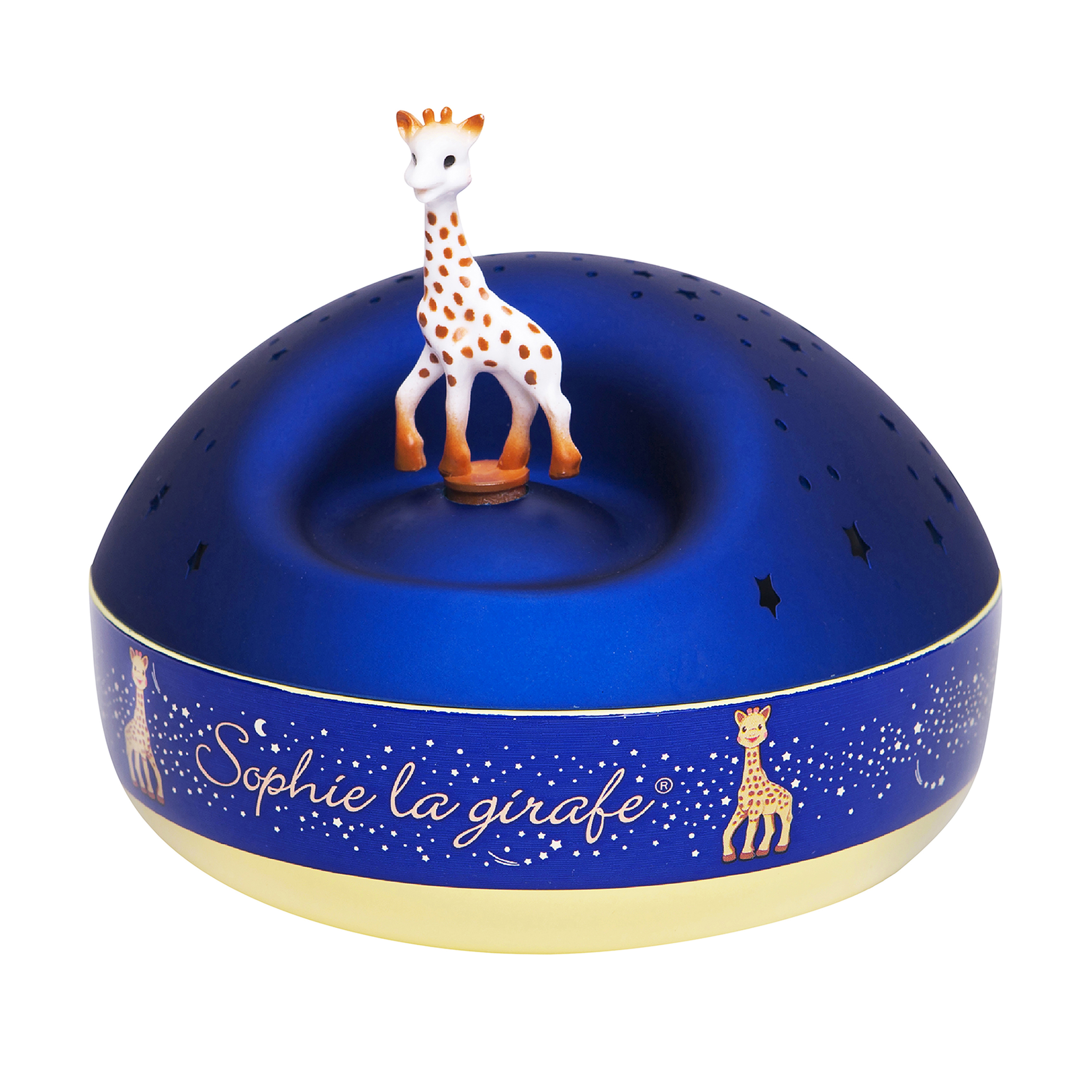 Trousselier Blue Sophie la Girafe Musical Star Projector Night Light with Batteries