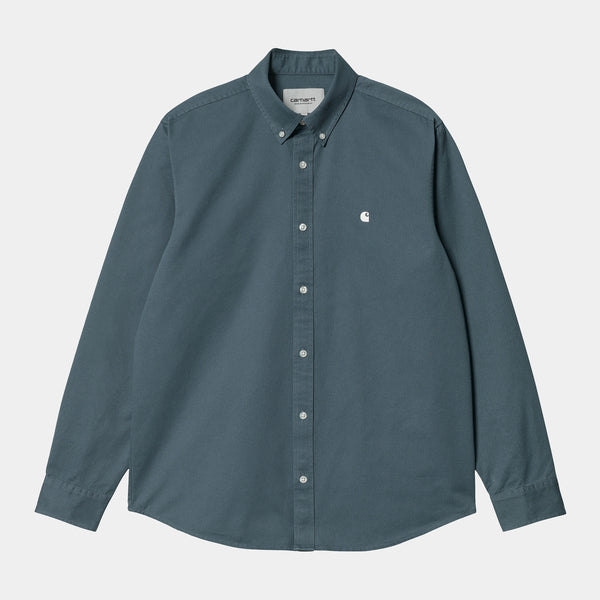 Chemise Madison L/S Storm Blue/Wax