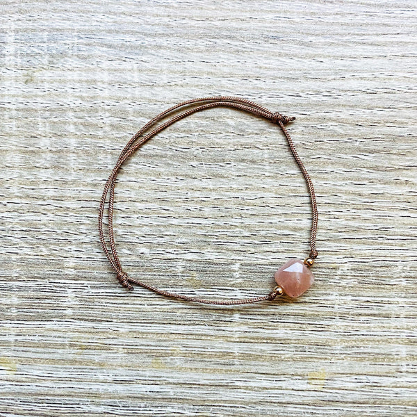 Carrie Beige Sunstone Bracelet