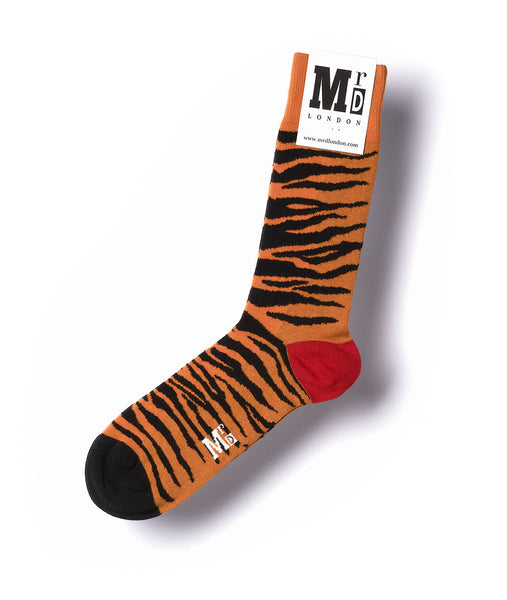 Mr D Tiger Stripes London Socks
