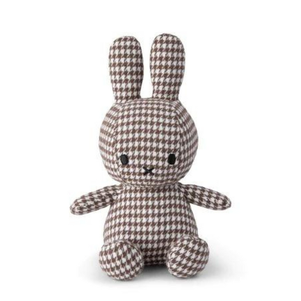 Miffy Sitting Dog-tooth Brown - 23 Cm