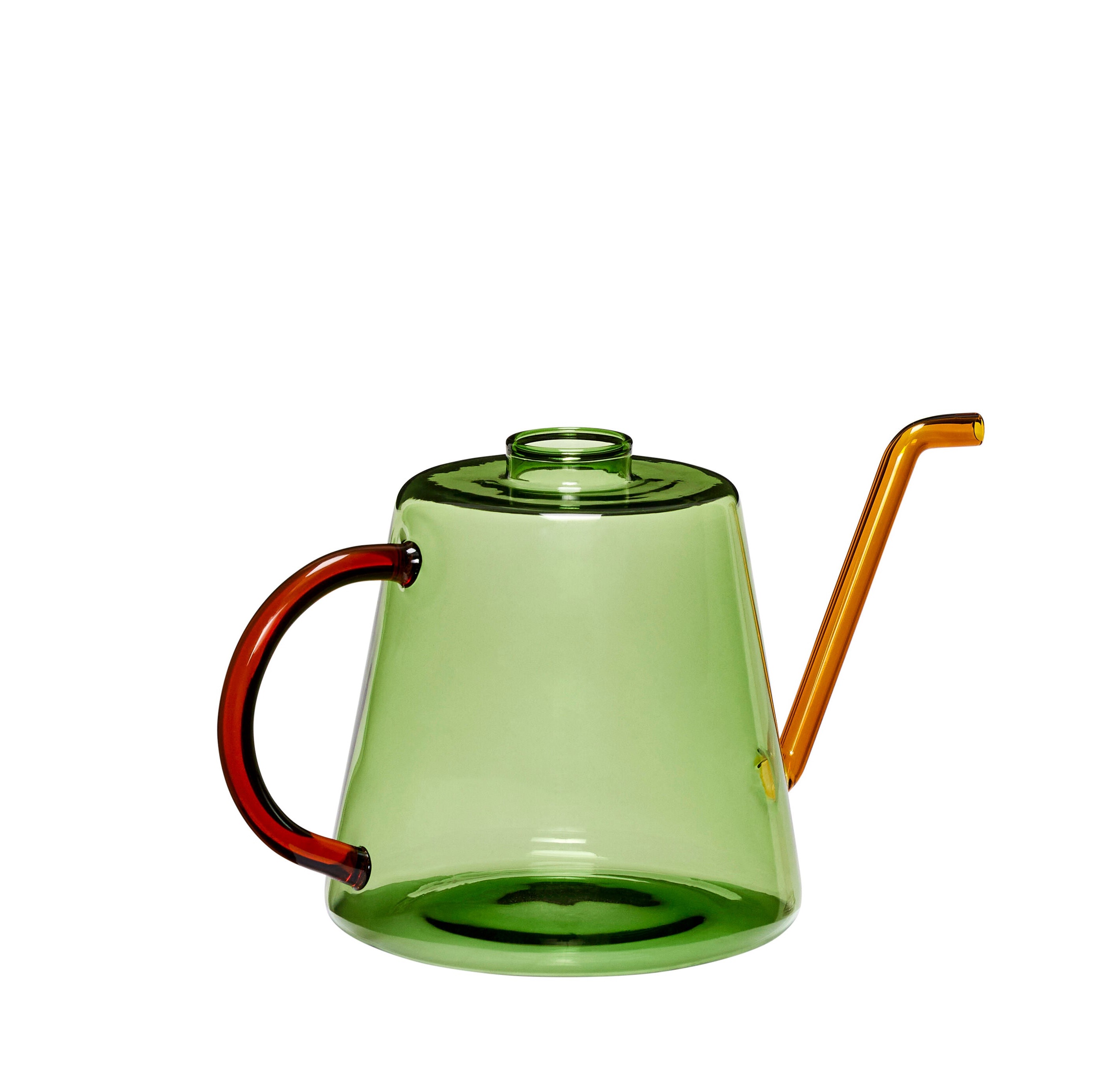 Hubsch Flora Watering Can in Green and Amber