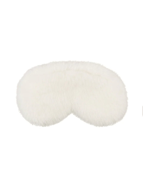 Chalk - Luxury Faux Fur Eye Mask - Off White