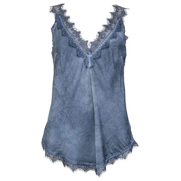 Sleeveless Cami In Blue Denim