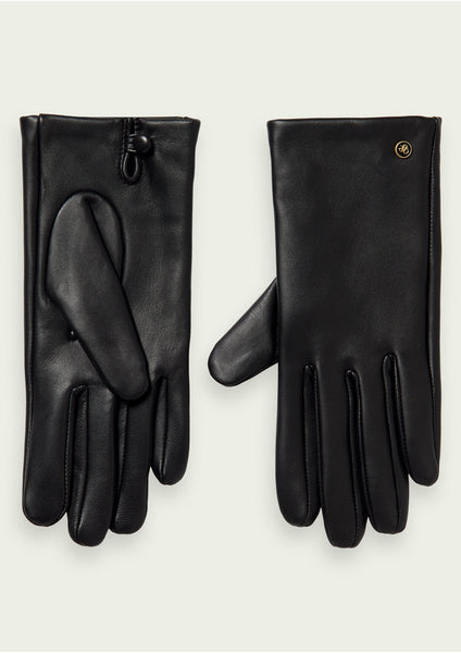 Black Leather Gloves