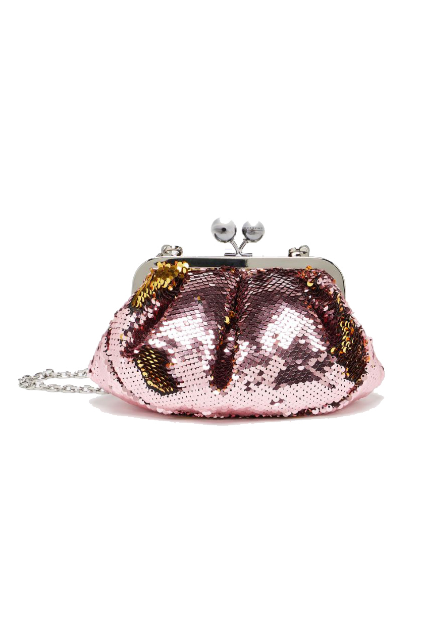 Egadi Small Sequin Pasticcino Bag - Fuchsia