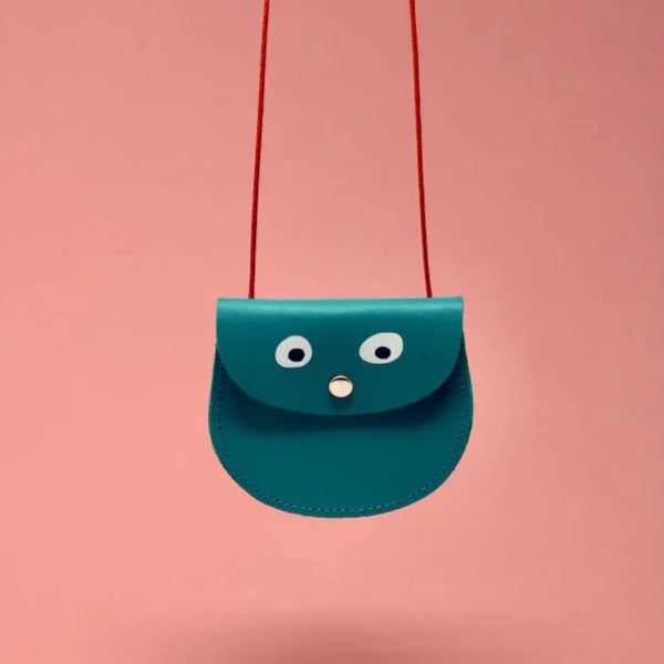 Ark Colour Design Turquoise Googly Eye Purse