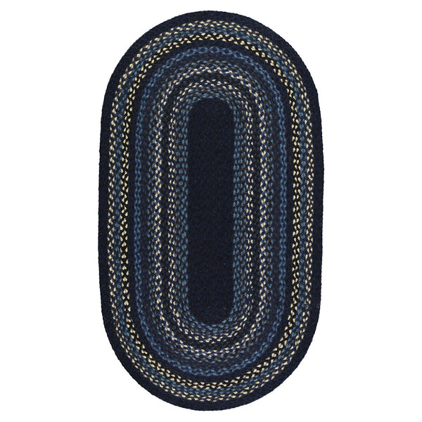 Indigo Oval Rug - 69 X 122cm