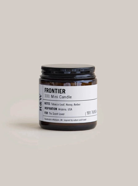 Mini Frontier / Tobacco Leaf Honey Amber / Soy Candle 7.6oz