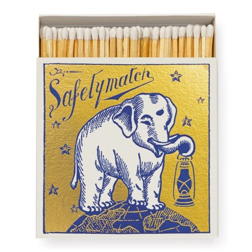 Archivist Gold Elephant Luxe Candle Matches