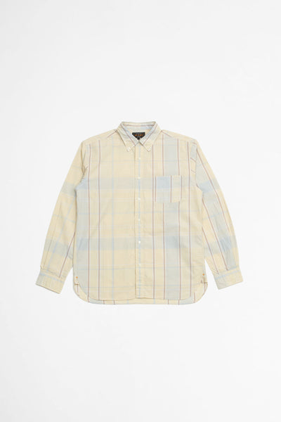 Big Fade Check Button Down Shirt Lemon