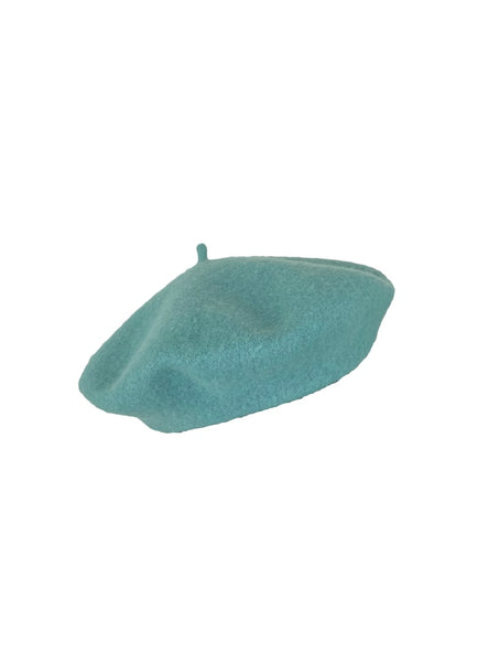 Wool Beret - Mint Blue