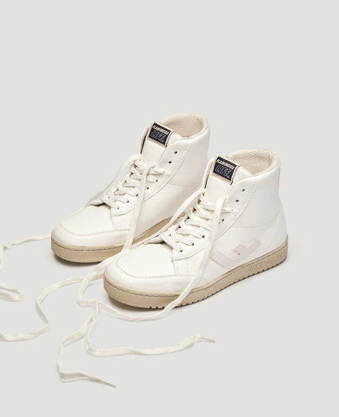 Old 80's High Top Sneaker - All White