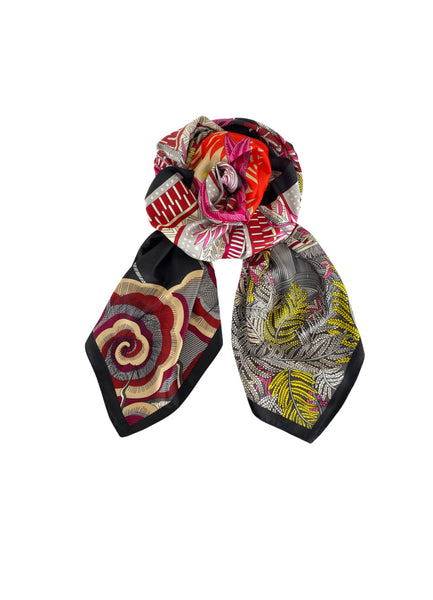 Printed Spring Scarf - Black