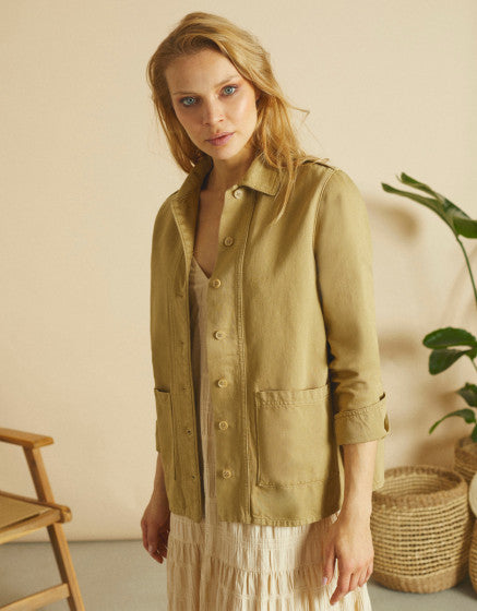 Fay Cole Denim Jacket - Desert Sage