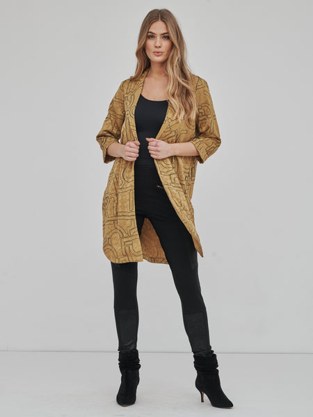 Misa Kimono Jacket - Ochre