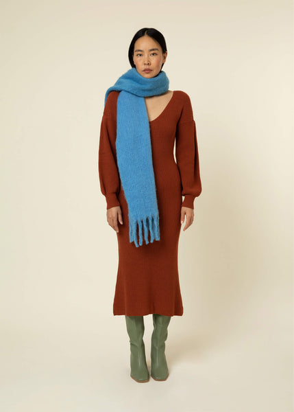 Big Wool Scarf - Blue