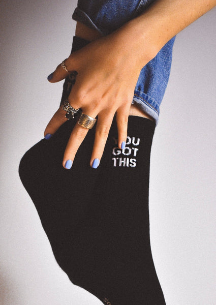 'you Got This' Socks - White One Size