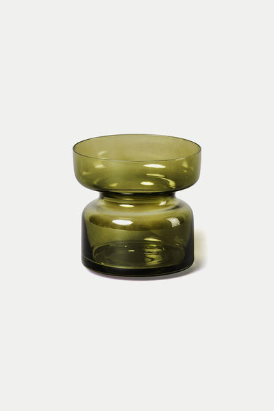 - Glass Tea Light Holder In Jade