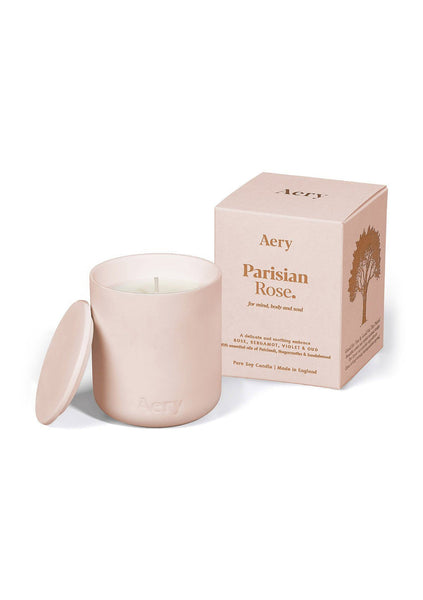 Aery Parisian Rose Scented Candle- Pale Pink Clay