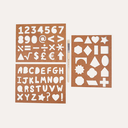 Little Mashers - Creative Stencils Pack - Shapes Numbers Alphabet